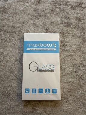 iPhone 11 Pro -maxboost Tempered Glass Screen Protector - White & Blue Packaging
